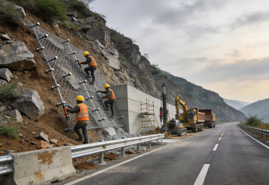 中山公路道路护坡